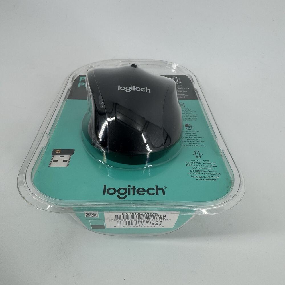 Logitech Performance Plus Mouse Laptop Portable Wireless Ergonomic - Picture 3 of 3